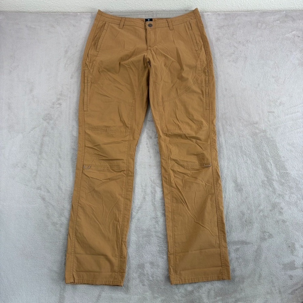 KUHL Legendary Roll Up Hiking Pants in‎ Brown Women 14 Tall Performance GorpCore